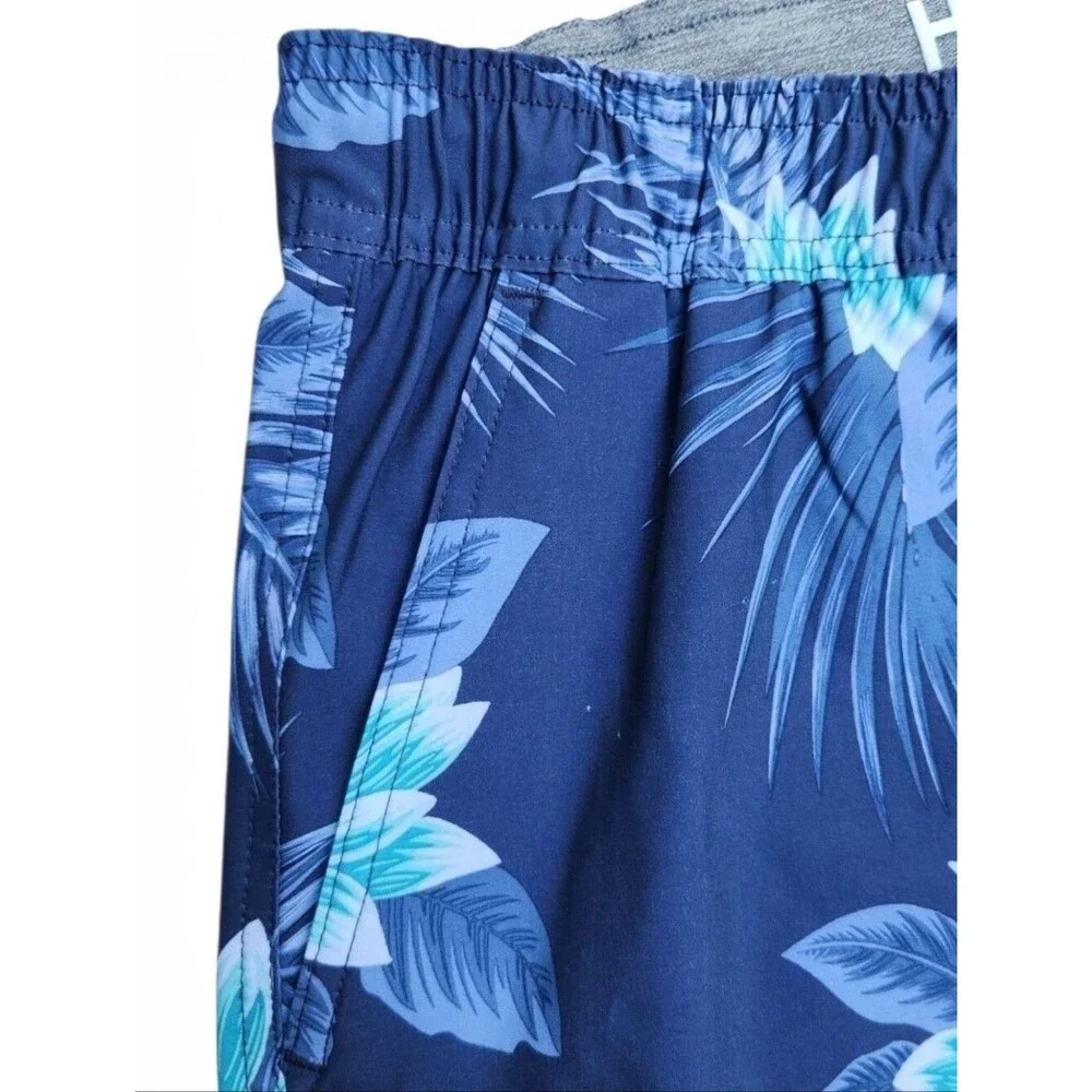 Hurley Men's Navy Hawaiian Swim Trunks Lined Shorts Size Small Tropical Summer - Picture 5 of 11